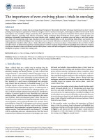 The importance of ever-evolving phase 1 trials in oncology
